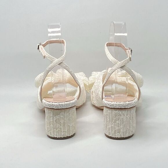 Loeffler Randall Dahlia White Lace Bow Sandals size 7.5 - Picture 8 of 14
